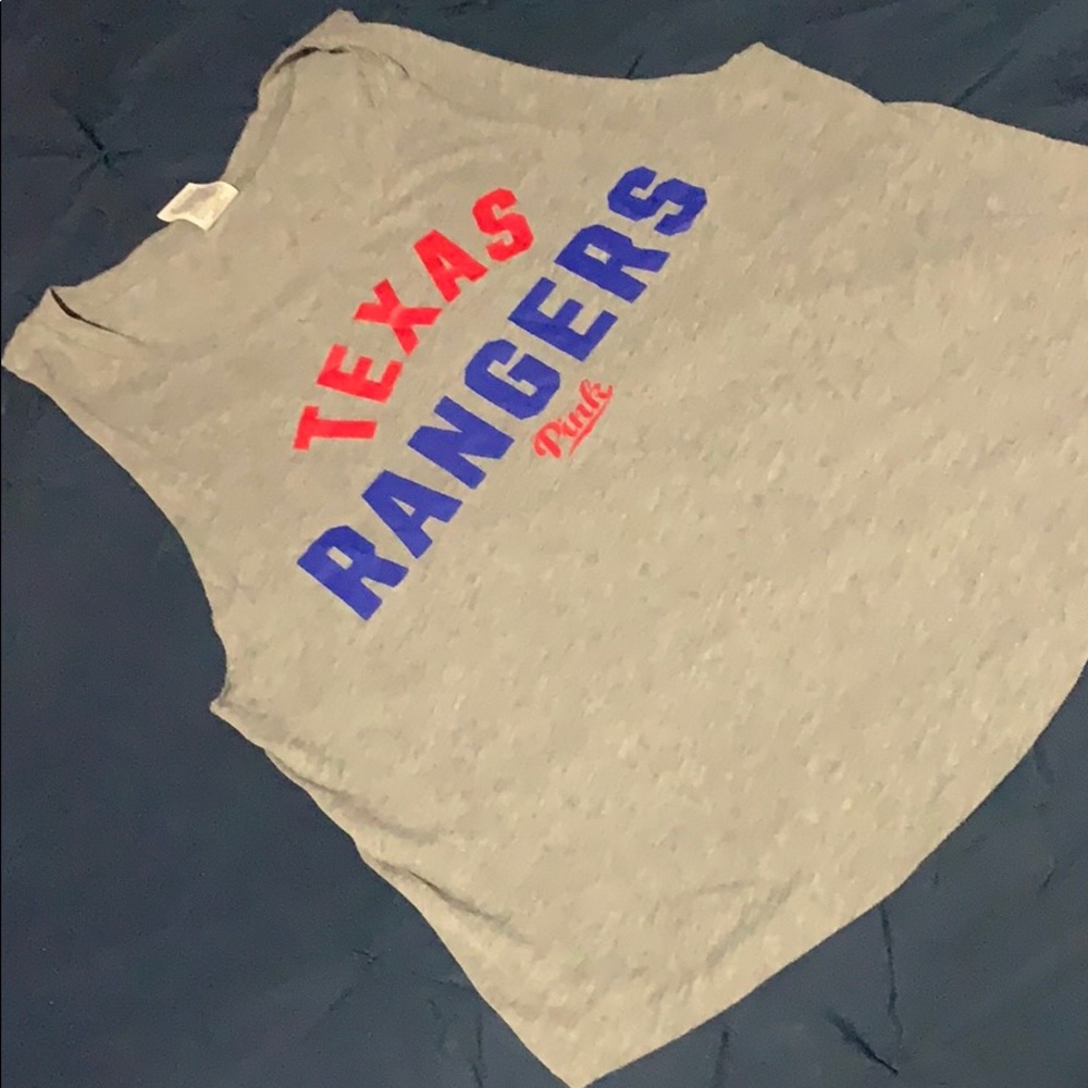 Texas rangers shirt.